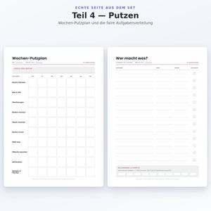 Complete Printable Household Organizer Set | 16 Templates: Weekly Planner, Calendar, Finances & Cleaning Schedule | Bundle PDF A4 + US Letter image 10