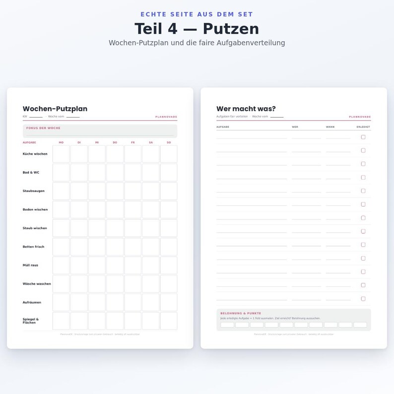 Complete Printable Household Organizer Set | 16 Templates: Weekly Planner, Calendar, Finances & Cleaning Schedule | Bundle PDF A4 + US Letter image 10