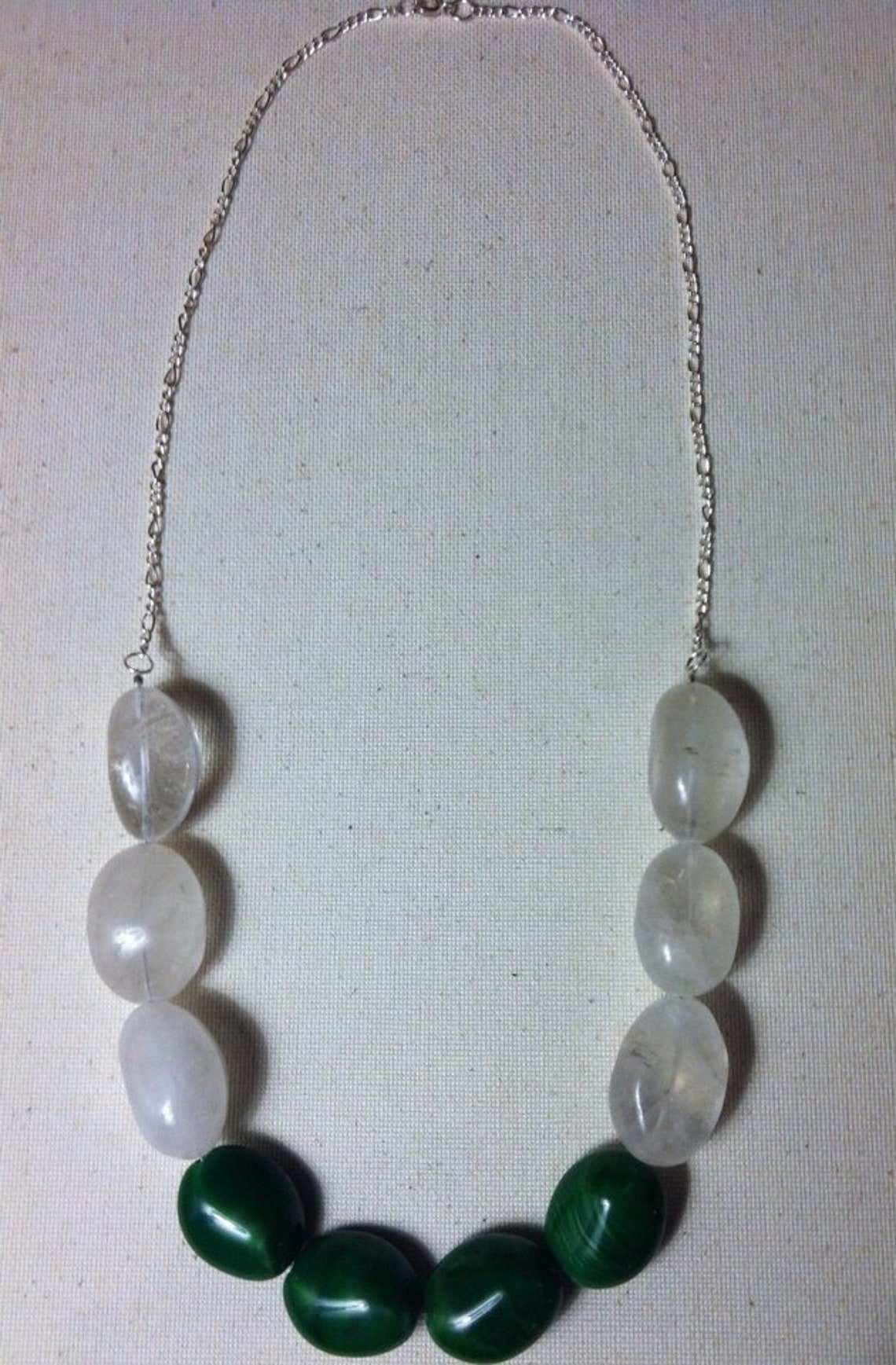 Large Glass Bead Statement Necklace envy Etsy