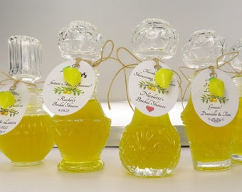 9 Shapes 2oz Empty Decanter Bottles & Tags for Limoncello or Anything You Have Glass Bottles Limoncello Favors Homemade Limoncello Gifts