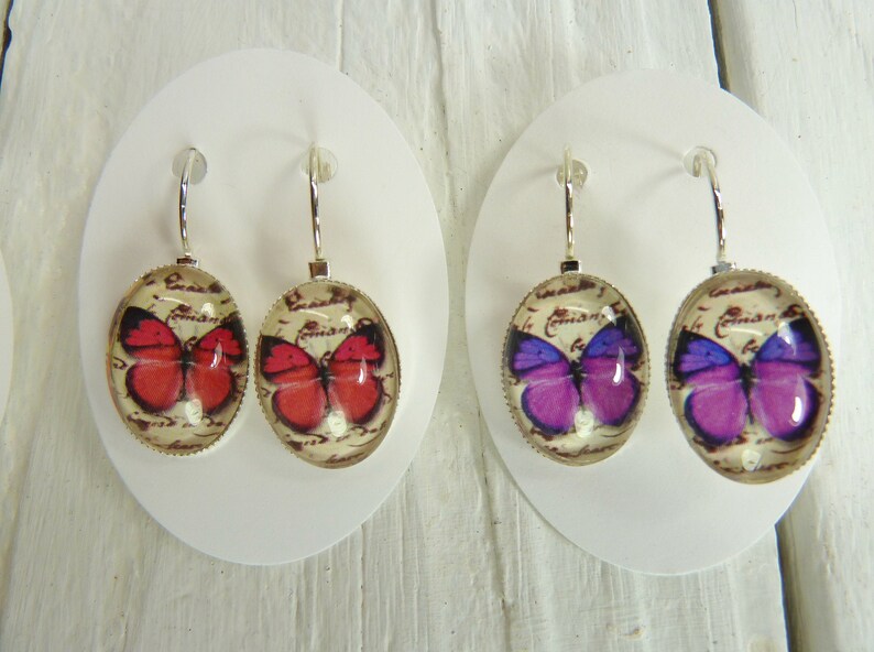 4 Pairs Butterfly Earrings Lot Earrings Wholesale Earrings Butterfly Jewelry Earring Gifts Party Favors Shower Favors Office Gifts