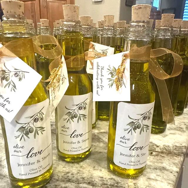 Bottles-Labels 5oz Empty Olive Oil Bottles Olive Oil Favors Corked Bottles Italian Wedding Favor Olive Oil Wedding Favor Olive Oil Bottle