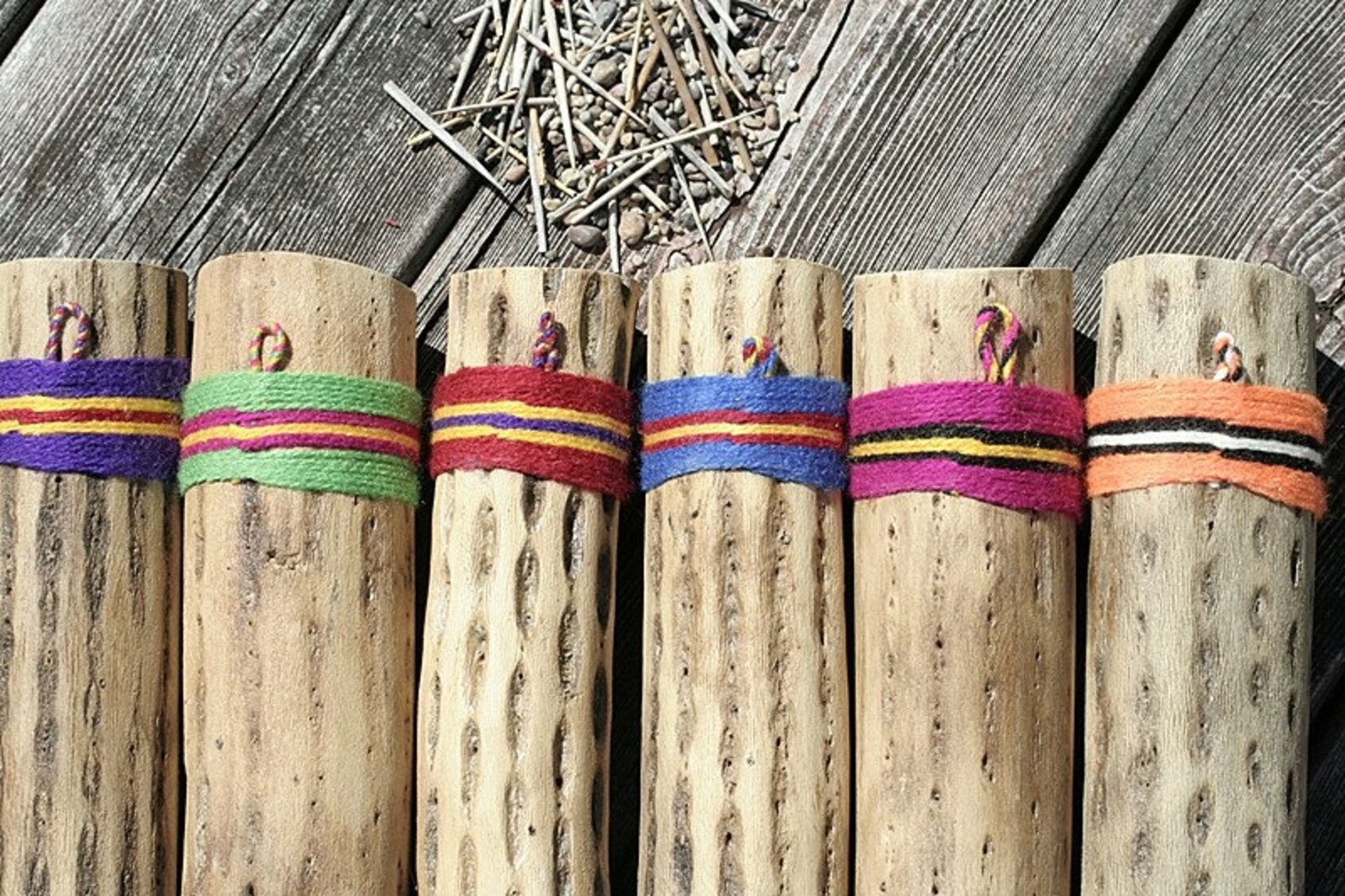 Rain Stick Cactus Rainstick Musical Instrument Decorated Etsy