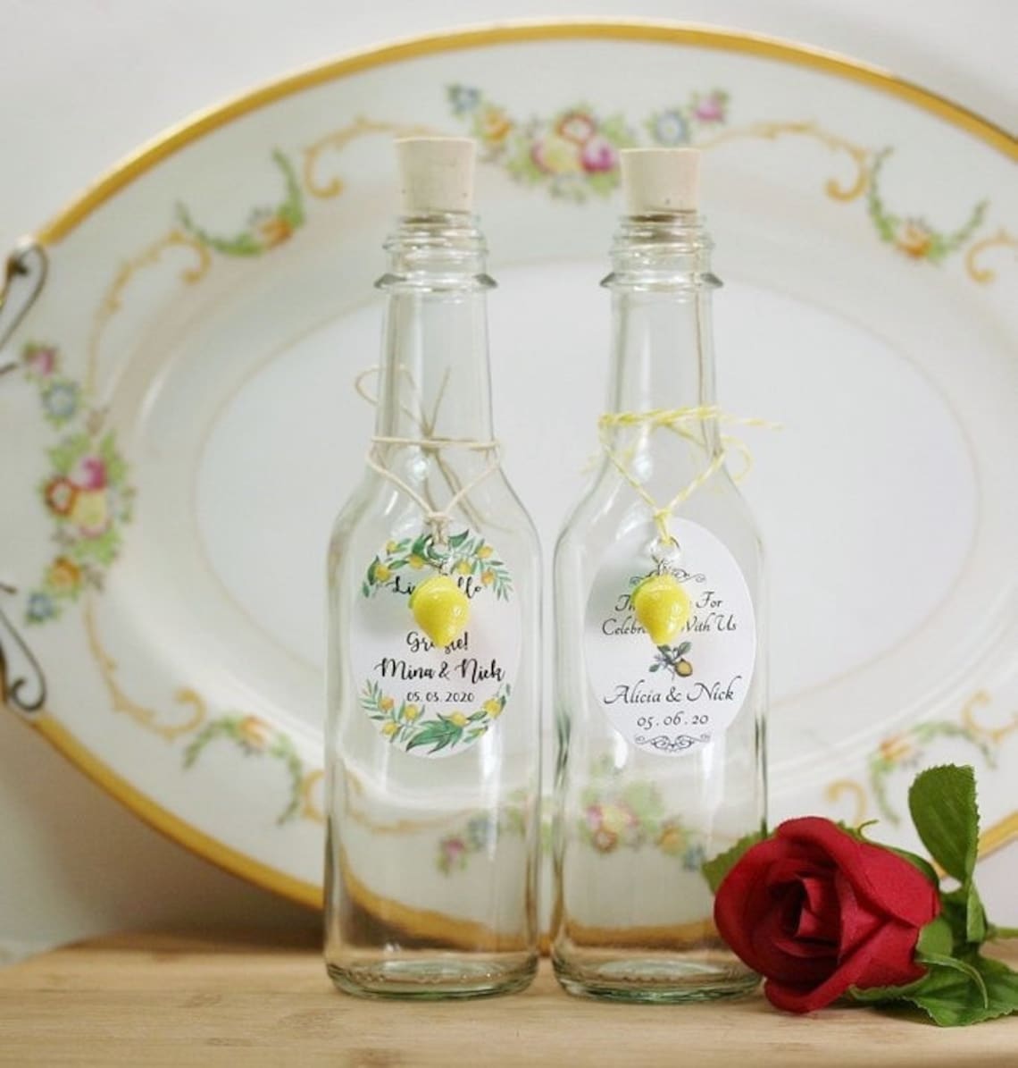 96 Empty Limoncello Bottles 5oz Limoncello Favors Wedding Etsy