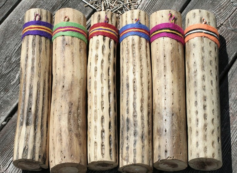 Lot Of 6 Cactus Rainsticks Musical Instrument Decorated Etsy