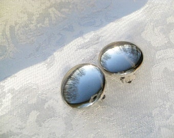 Vintage Avon Silver Earrings free domestic shipping girls or womens fashion earrings gift for her Birthday Christmas gift silver earrings