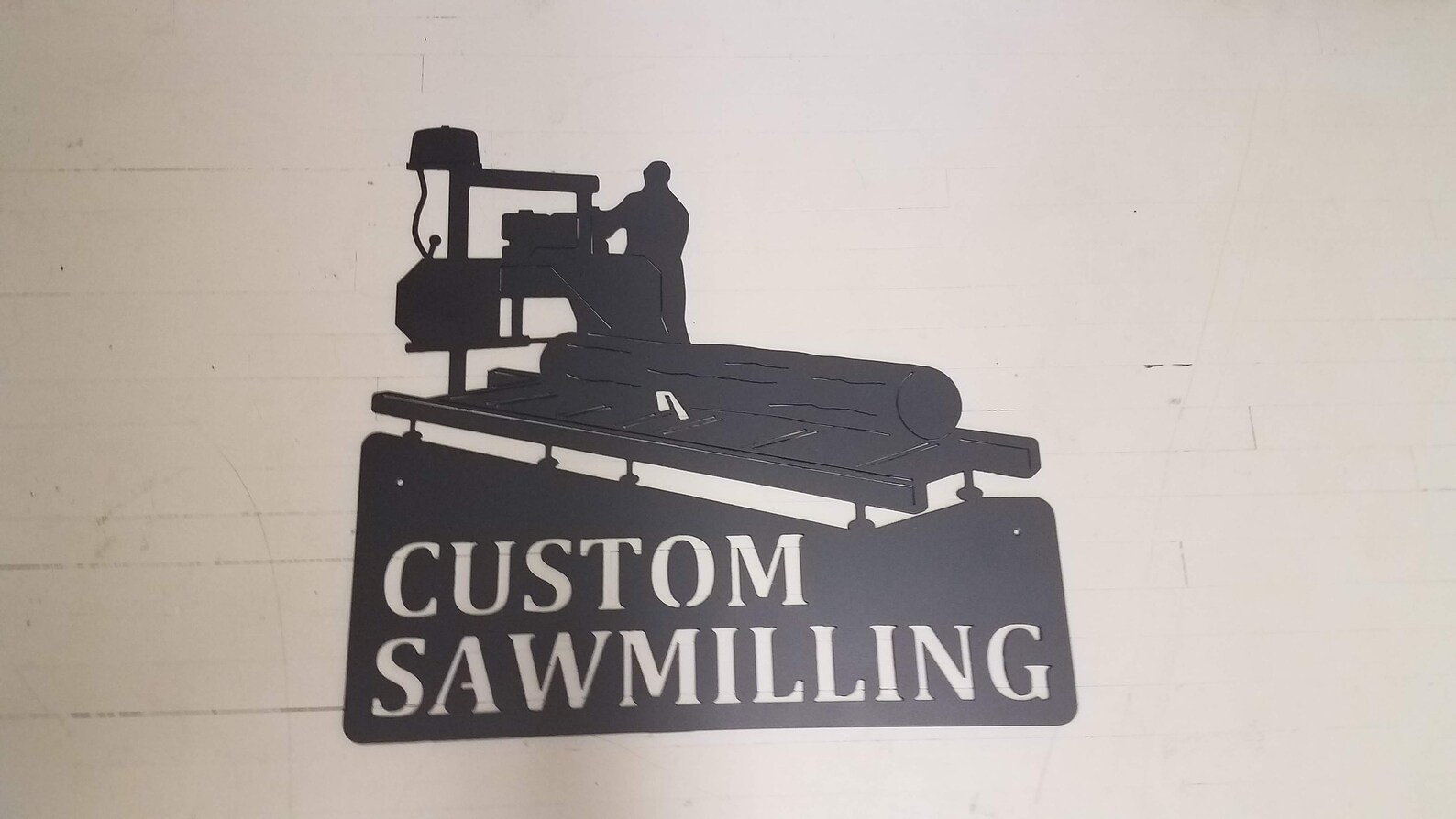 Metal Portable Sawmill Sign Custom Made with Your Name Etsy
