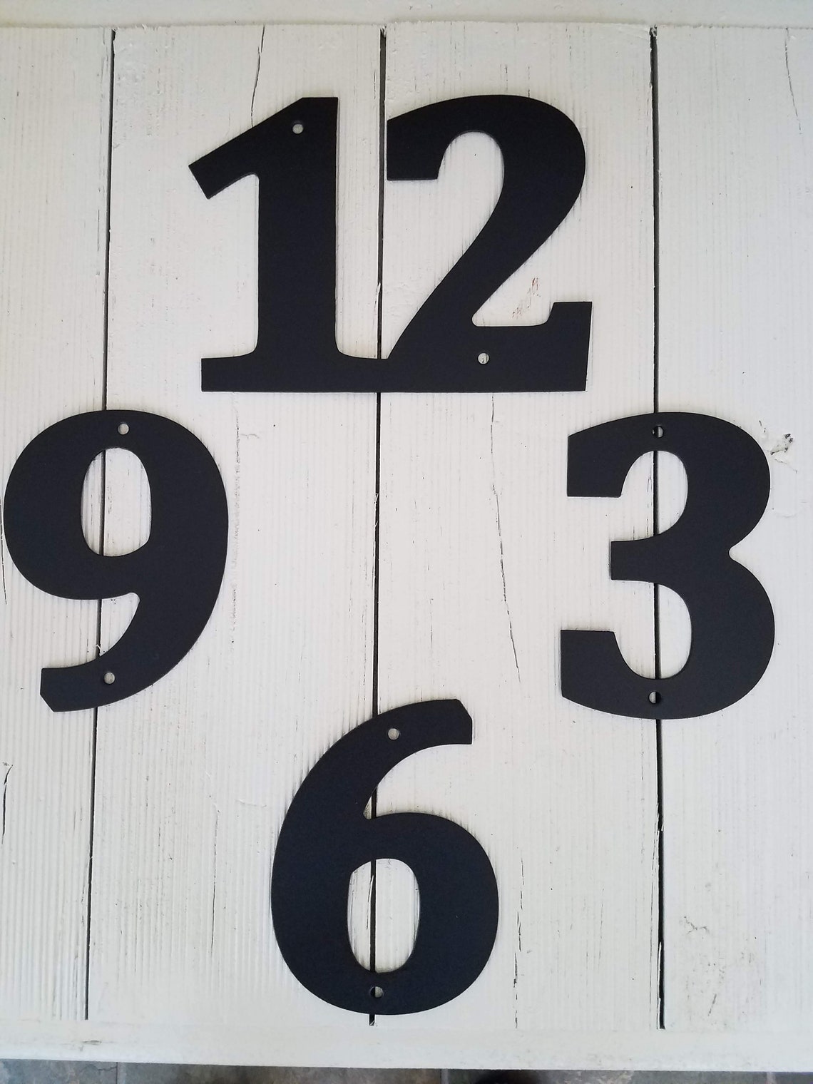 Custom Cut Metal Clock Numbers 3 6 9 12 or for Your Special Etsy
