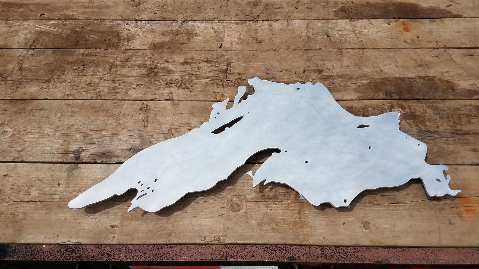 Metal Cutout of Lake Superior Great Lakes Metal Wall Art Etsy