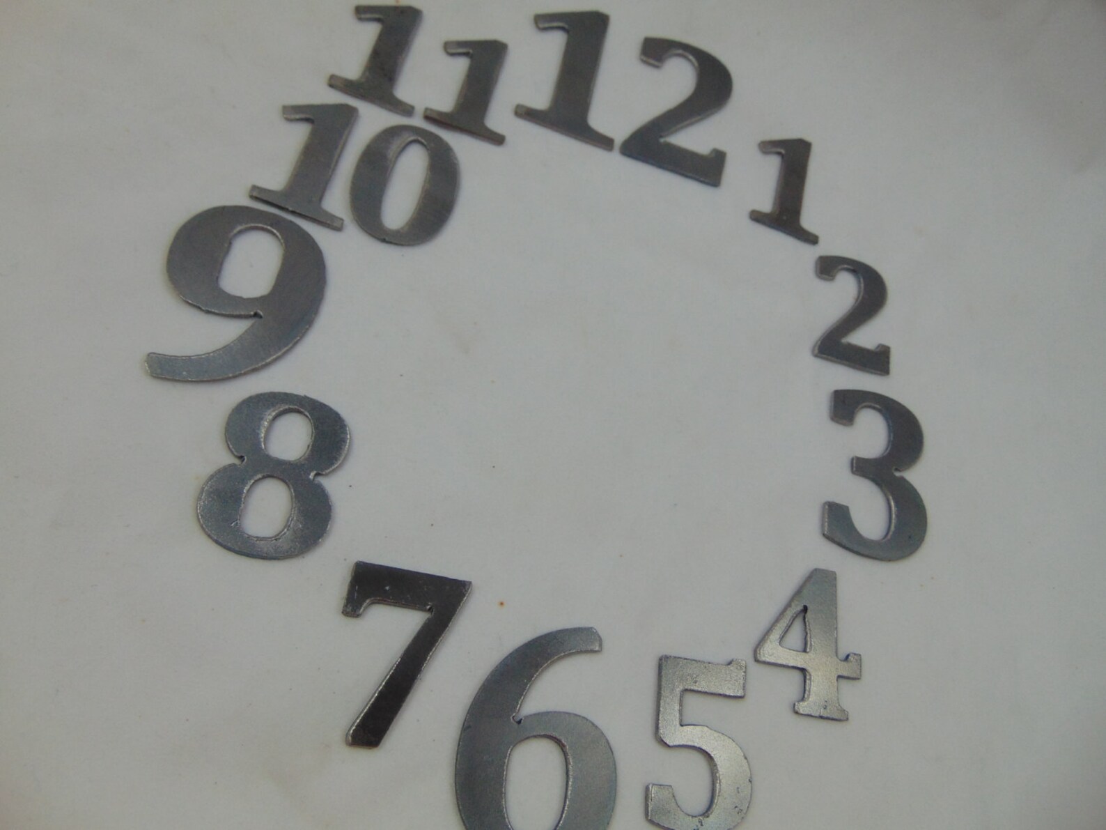 Custom Cut Metal Clock Numbers 1 12 or for Your Special Etsy