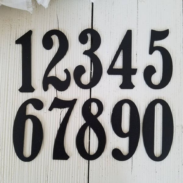 Metal Address Number Cutouts For Your Home, Custom Size, Bleeker Street - Price is PER number.