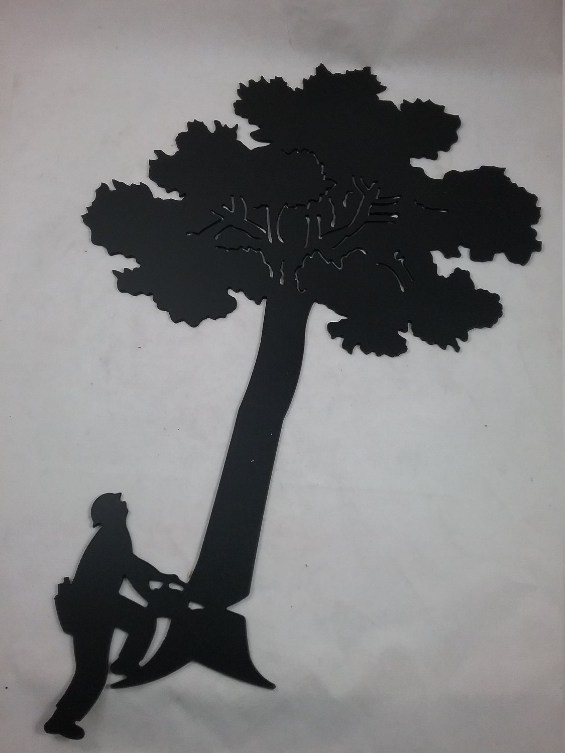 Man Cutting a Tree Drawing by CSA Images - Fine Art America