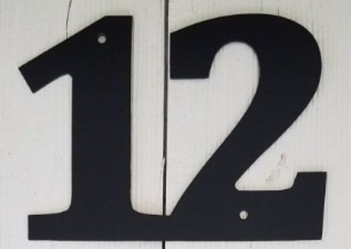 Custom Cut Metal Clock Numbers 3 6 9 12 for Your Special Etsy