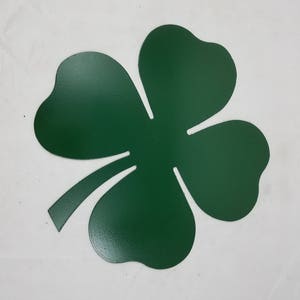 Custom Metal Green 4-Leaf Clover Cutout