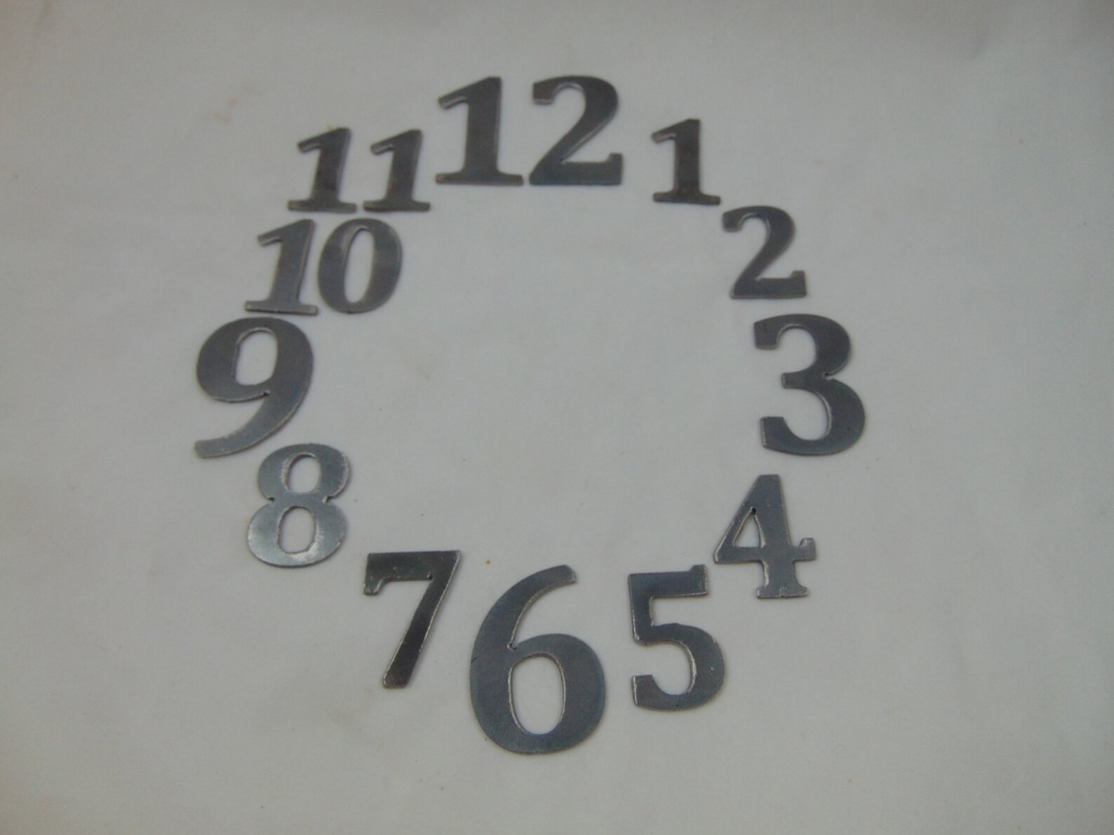 Custom Cut Metal Clock Numbers 1 12 or for Your Special Etsy