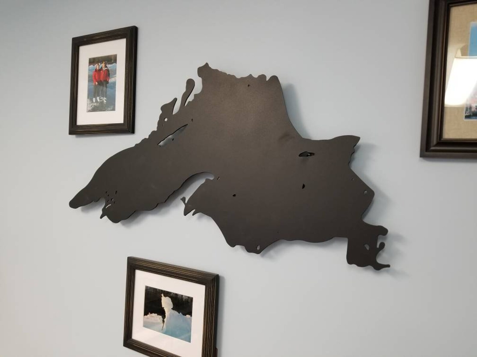 Metal Cutout of Lake Superior Great Lakes Metal Wall Art Etsy