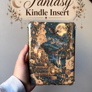 Inserto Kindle Fantasy / Design ispirato ai draghi / Kindle Paperwhite, 10a e 11a generazione, Kindle Basic 2022, Colorsoft (Download digitale)