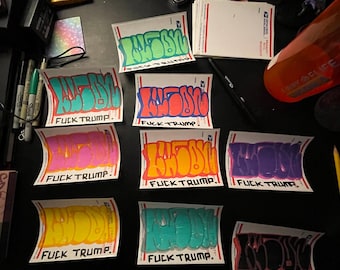 Hand drawn graffiti sticker pack LUCON
