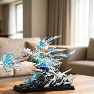 Hunter x Hunter Killua Zoldyck-figuur, PG Anniversary GK-beeldje, anime-verzamelmodel, Killua bureaudecoratiecadeau 18 cm