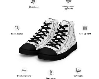 Męskie buty płócienne za kostkę
