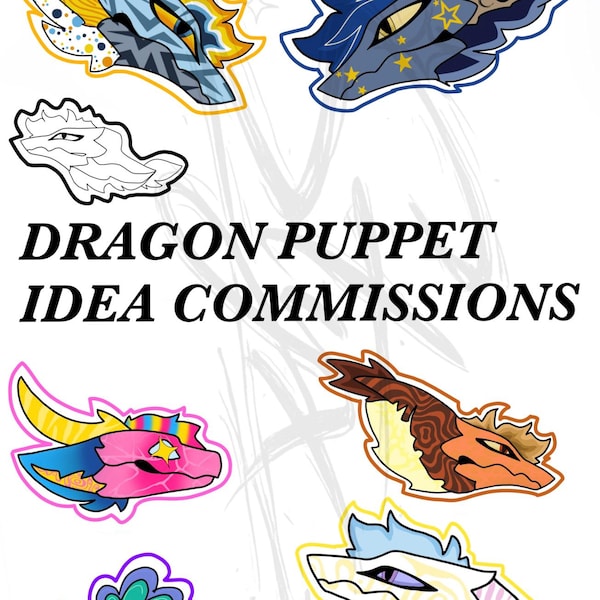 Dragon Puppets. - Etsy