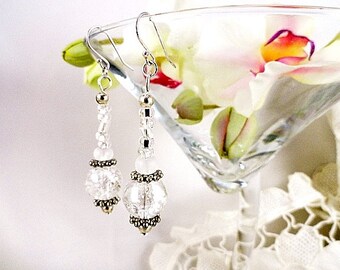 Crystal Earrings Crystal Jewelry Quartzite Crystal Earrings Dangle Earrings Long Earrings Handmade Birthday Christmas Holiday Gift For Her