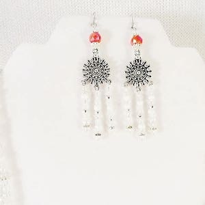 Chandelier Earrings Crystal & Silver Long Earrings Handmade Jewelry Gift Birthday Anniversary Mothers Day Gift For Her Gift For Wife image 8