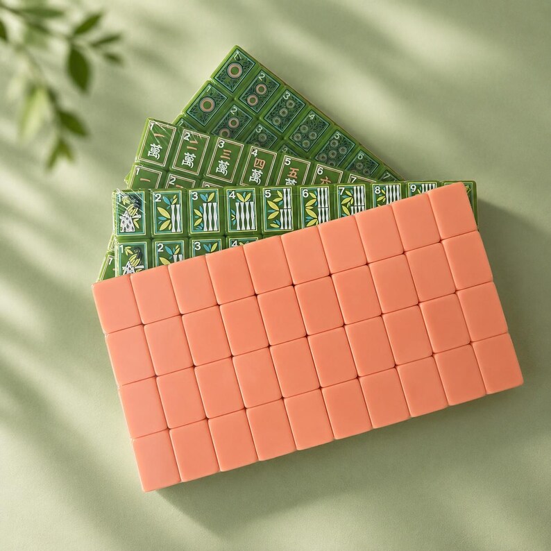 Jade Lotus American Mahjong Set 160 Tiles 3 Layered Acrylic Mahjong Collection Garden Edition image 3