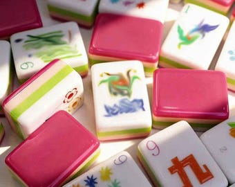 American Mahjong Set with Jokers | Colorful Tiles, Luxury Game for Adults