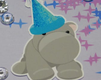 Henry and Crew Party Celebration Sticker, Hippo, Alligator, Octopus