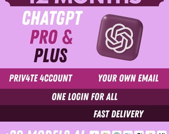 ChatGPT Plus & Pro 12 Months | 100% Warranty | Fast Delivery |