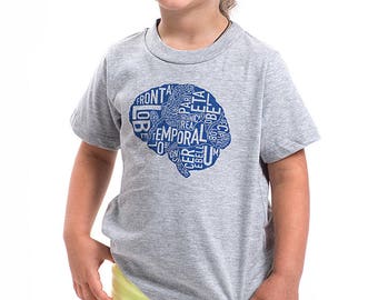 Anatomical Brain Diagram Kid's T-Shirt