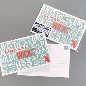 Saludos desde Chicago Neighborhood Map Postcards (Pack of 8) Alpha L-Z