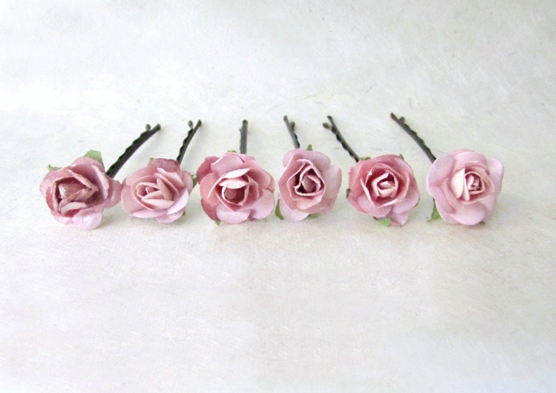 Wedding Hair Flowers Blush Pink Flower Hair Pins Wedding Etsy