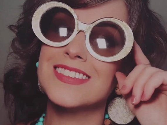 Vintage Je-dol Sunglasses, Authentic 1960s Mod Chain  display picture 3
