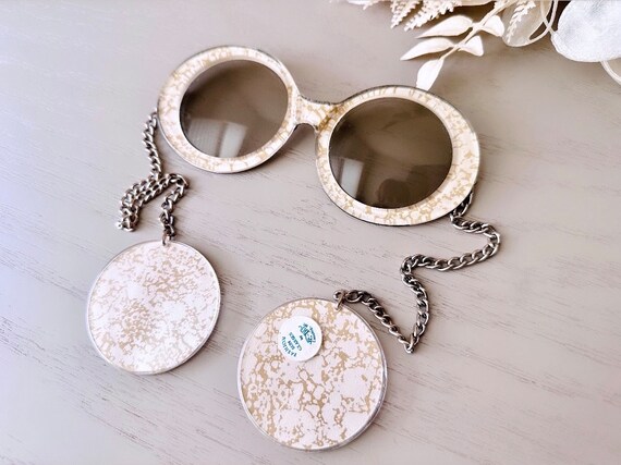 Vintage Je-dol Sunglasses, Authentic 1960s Mod Chain  display picture 2