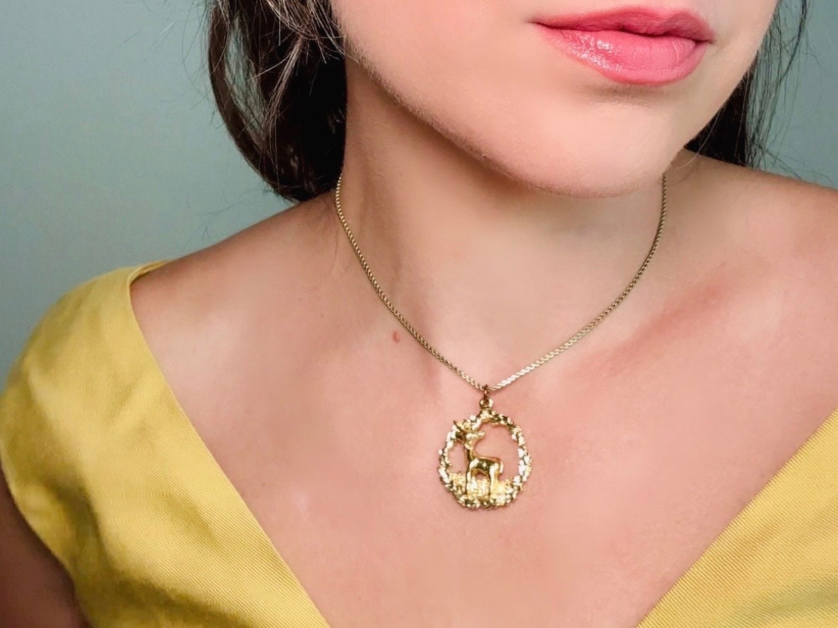 70s Gold Necklace - Etsy