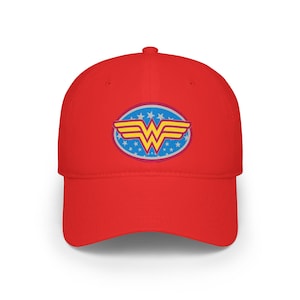 Wonder Woman Logo Baseball Cap | Superhero emblem patch hat