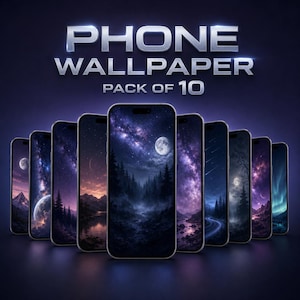 Fondos de pantalla cósmicos y de naturaleza para teléfono: paquete de 10 fondos estéticos en HD.