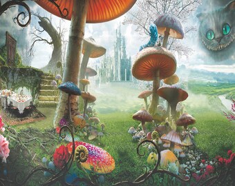 Wonderland Scene Setter Alice In Wonderland Photo Props Mad Etsy