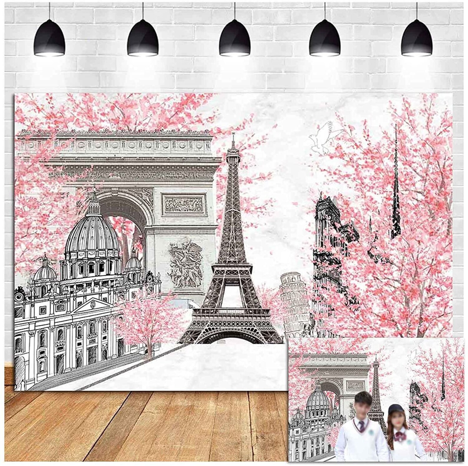 Paris Themed Photography Backdrop A Day in Paris Bridal Etsy