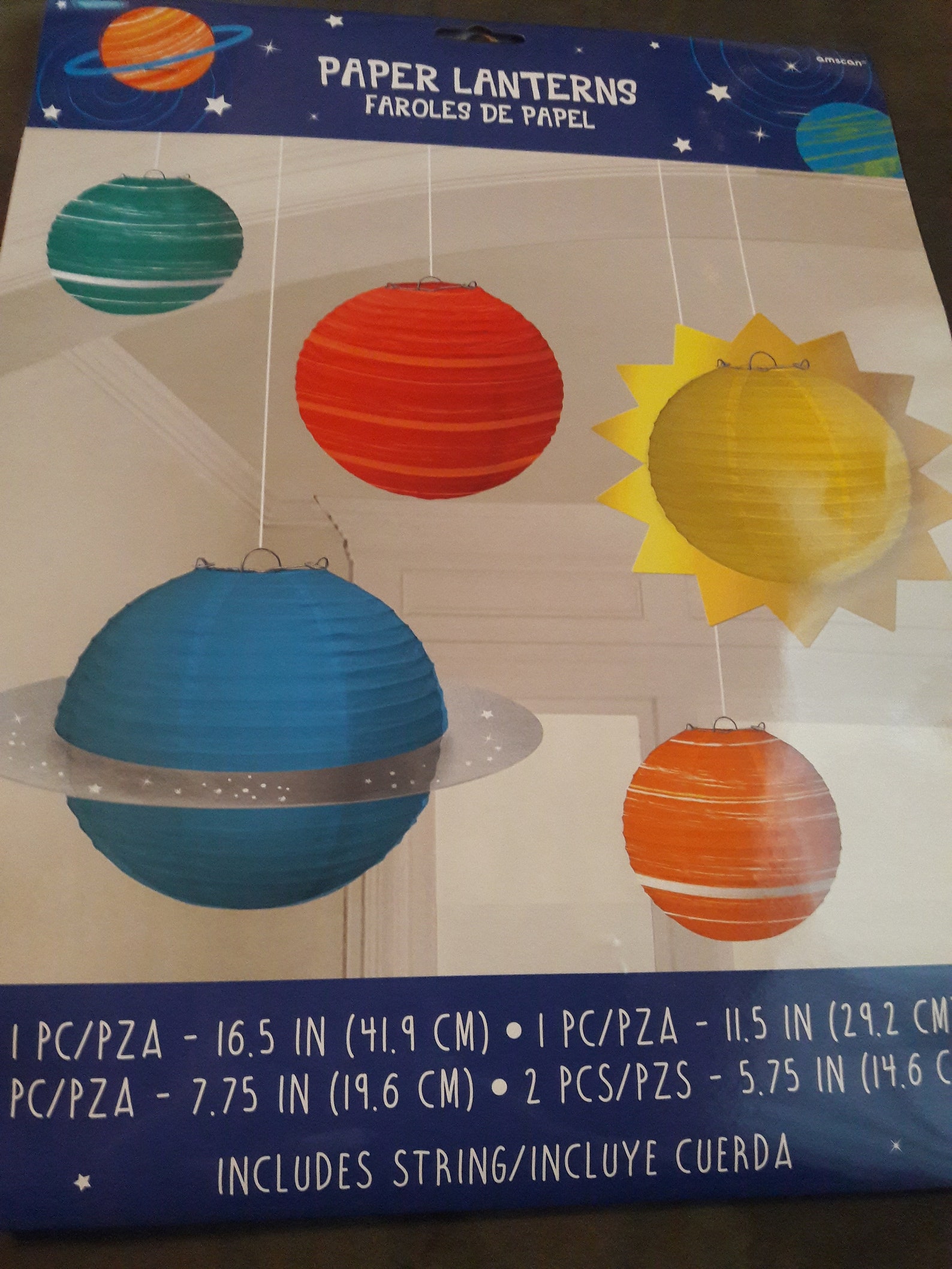 Outer Space Paper Lanterns Space Theme Party Hanging Etsy