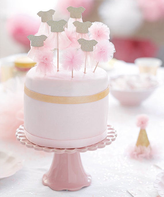 Tutu Cupcake Picks Ballerina Birthday Party Ballerina Baby Etsy