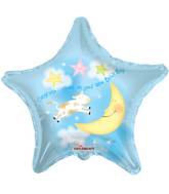 Gender Reveal Baby Shower Mylar Balloons To The Moon Theme Shower