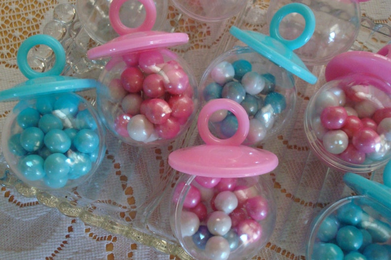 Pacifier Favor Holders Baby Shower Favors Fancy Table Etsy