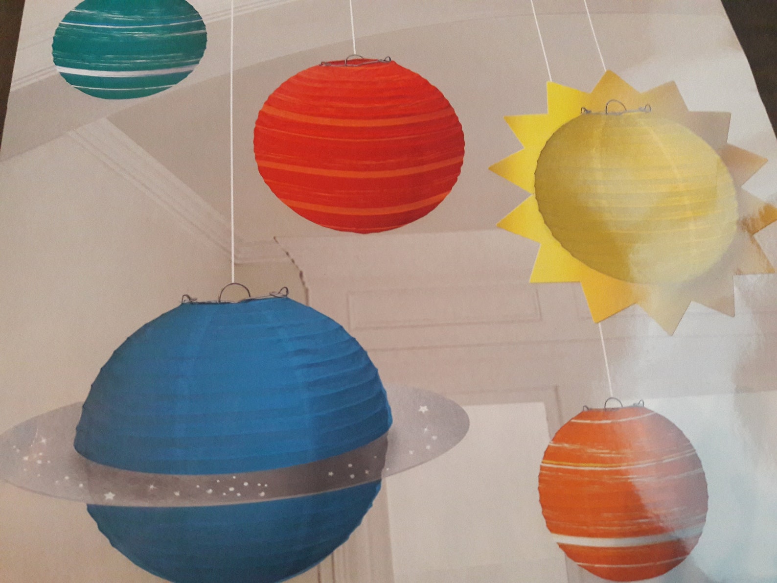 Outer Space Paper Lanterns Space Theme Party Hanging Etsy