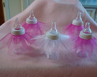 Tutu Baby Bottle Favors Fancy Baby Shower Favors Ballerina