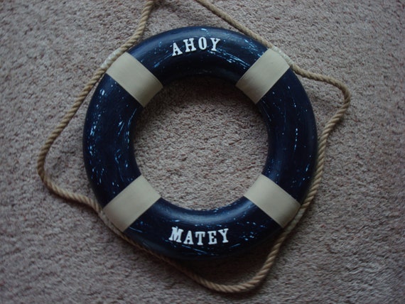 Nautical Nursery Life Ring Hand Painted Personalized Life Preserver Baby Shower Gifts Shower Decorations Gifts For New Mom To Be Gifts Paper Party Supplies Party Favors Games Kientructhanhdat Com