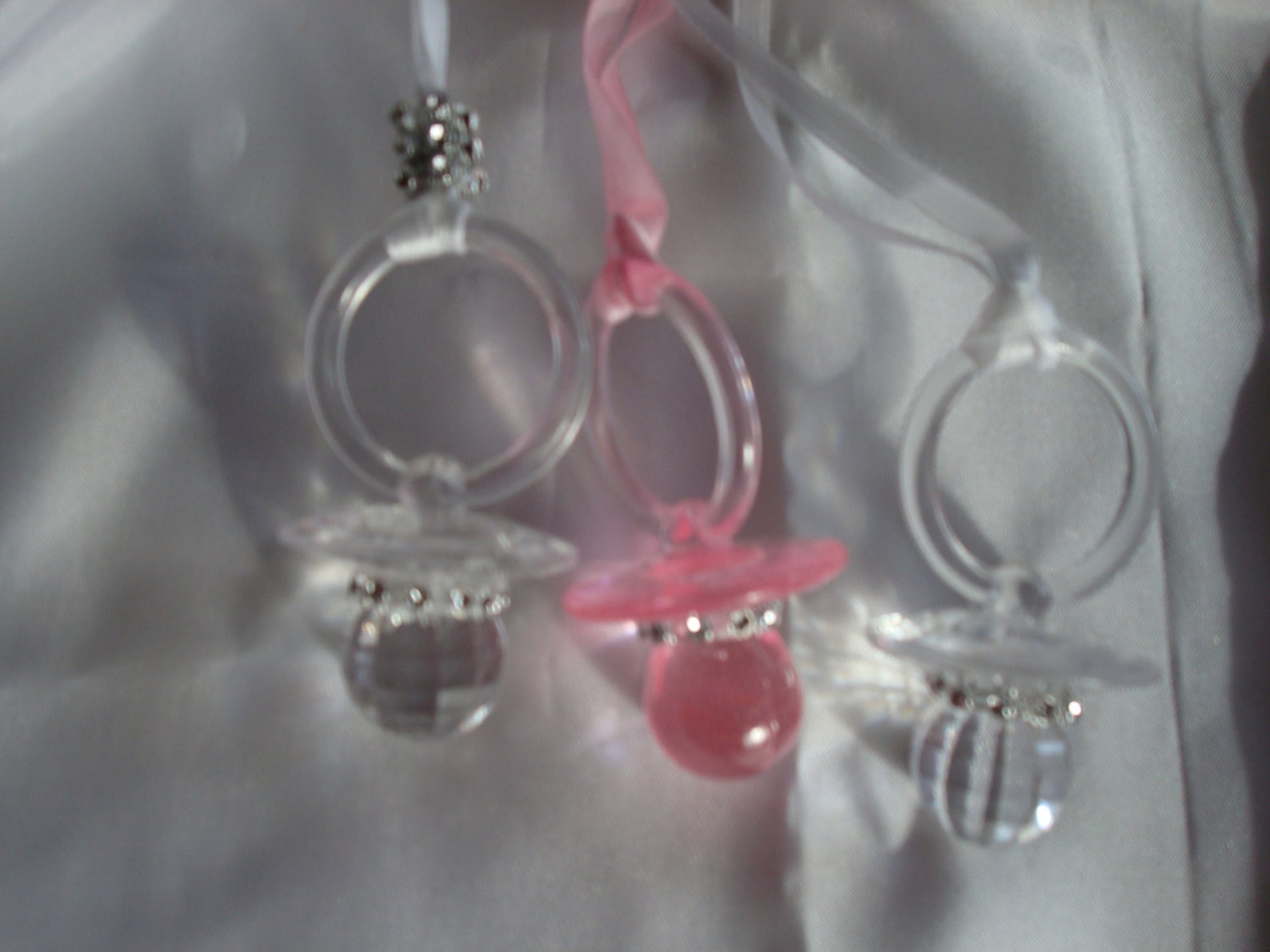 Don't Say Baby Shower Game Blinged Out Pacifiers Fancy Etsy