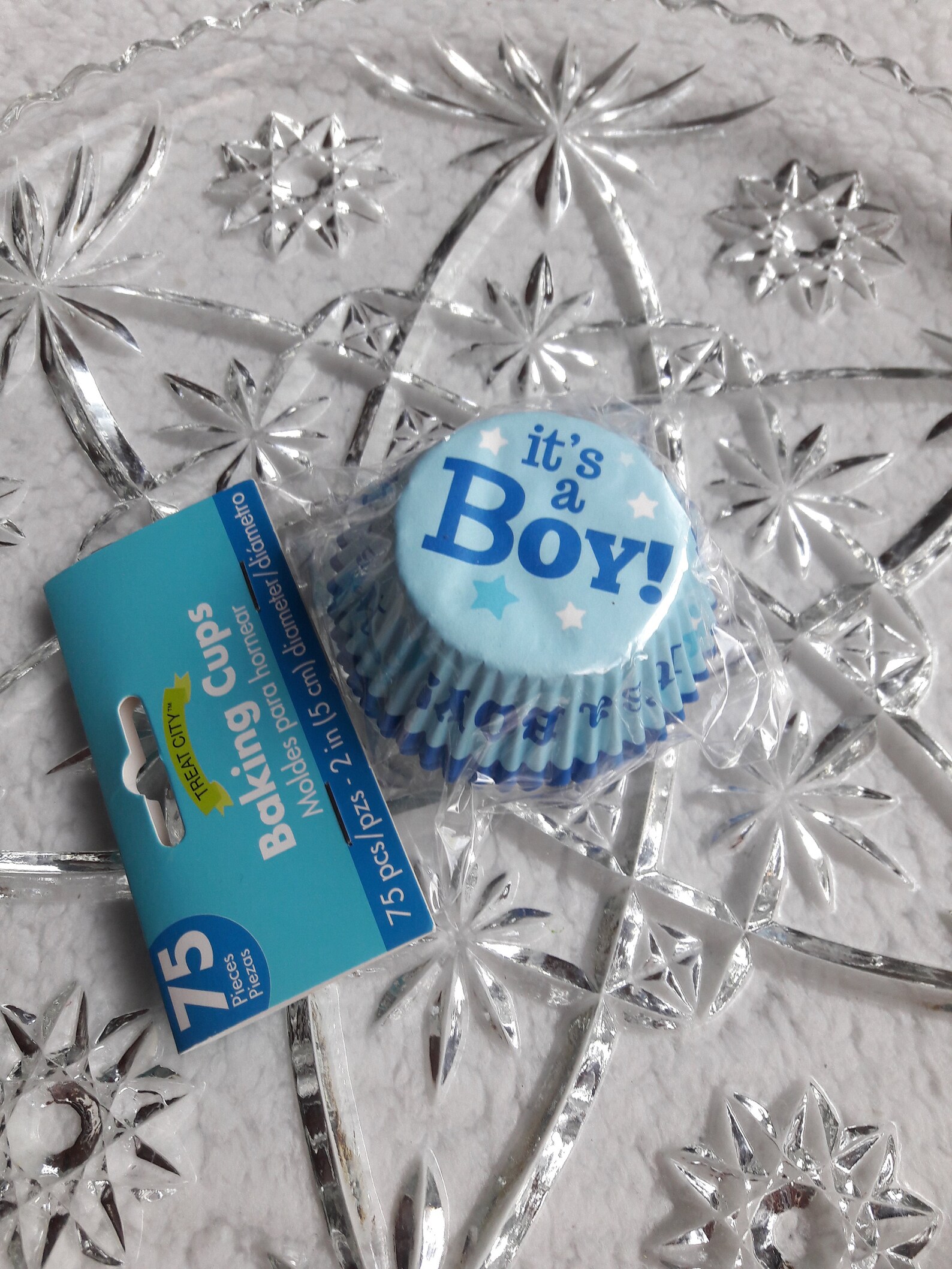 Gender Reveal Cupcake Liners Gender Reveal Baby Shower Etsy